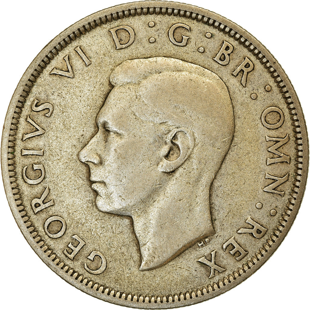 Coin, Great Britain, George VI, 1/2 Crown, 1938, EF(40-45), Silver, KM:856