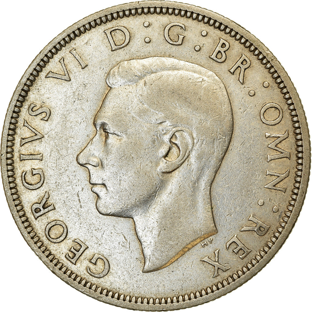 Coin, Great Britain, George VI, 1/2 Crown, 1939, EF(40-45), Silver, KM:856