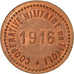 Coin, France, 10 Centimes, 1916, AU(55-58), Copper, Elie:30.1