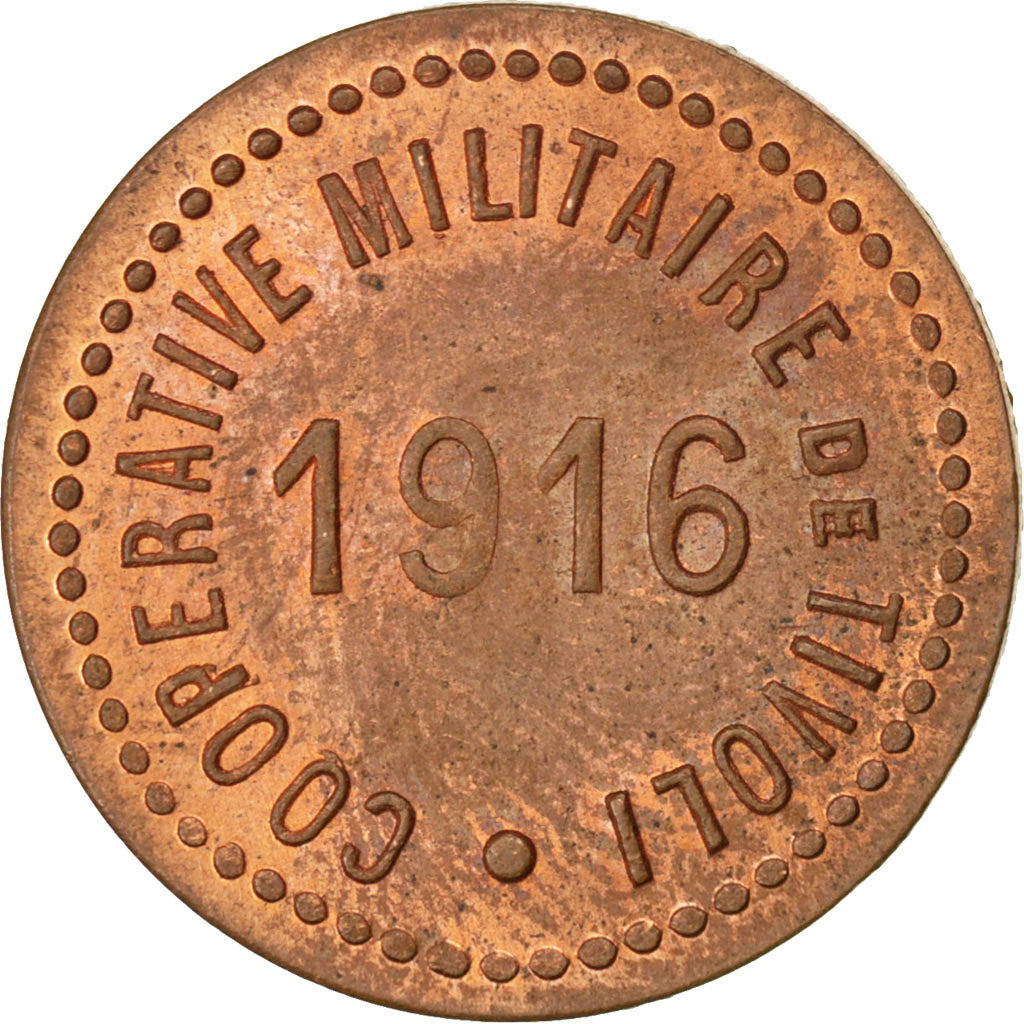 Coin, France, 10 Centimes, 1916, AU(55-58), Copper, Elie:30.1
