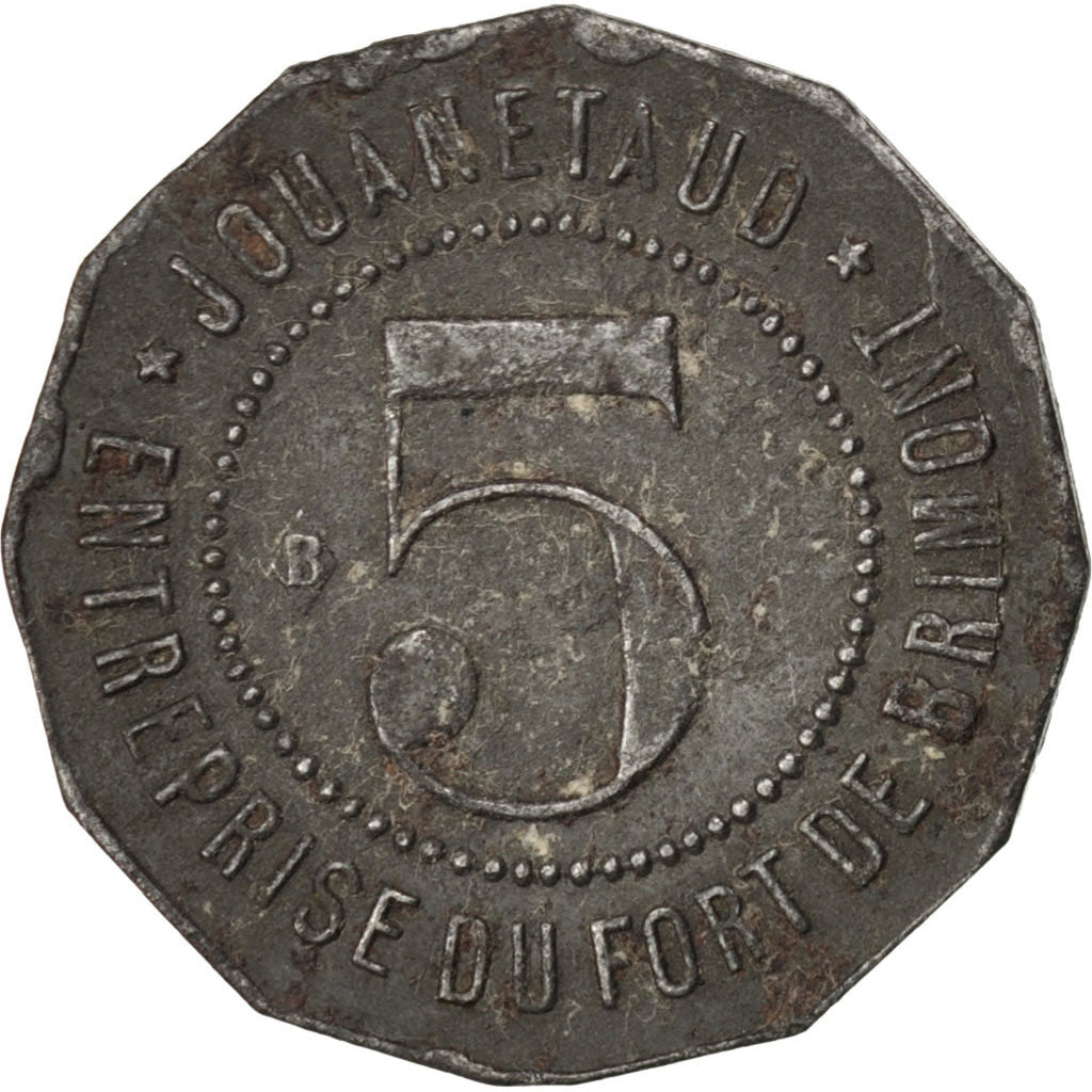 France, 5 Centimes, VF(30-35), Iron, Elie #10.1, 2.26
