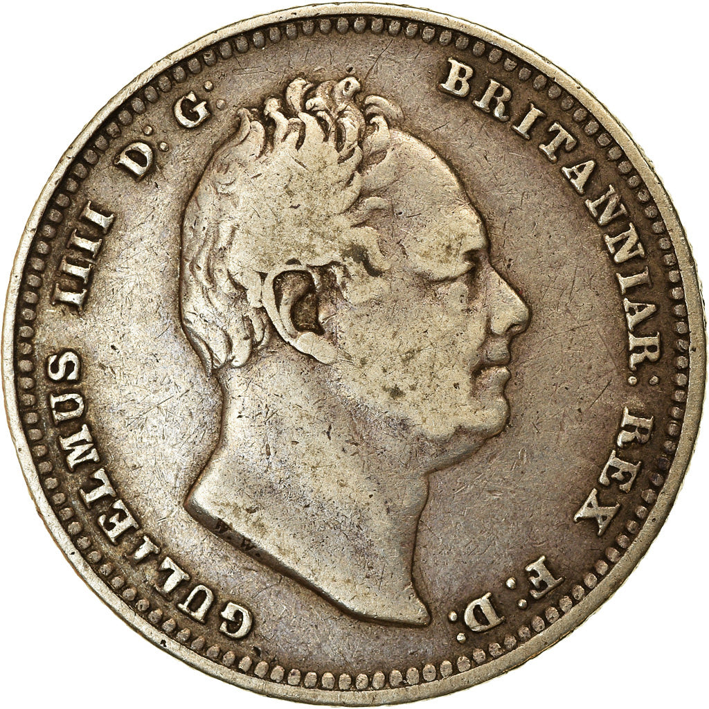 Coin, Great Britain, William IV, Shilling, 1836, EF(40-45), Silver, KM:713