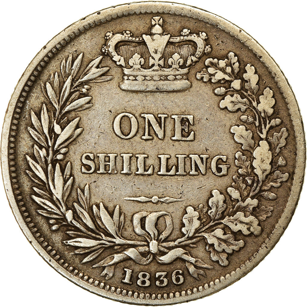 Coin, Great Britain, William IV, Shilling, 1836, EF(40-45), Silver, KM:713