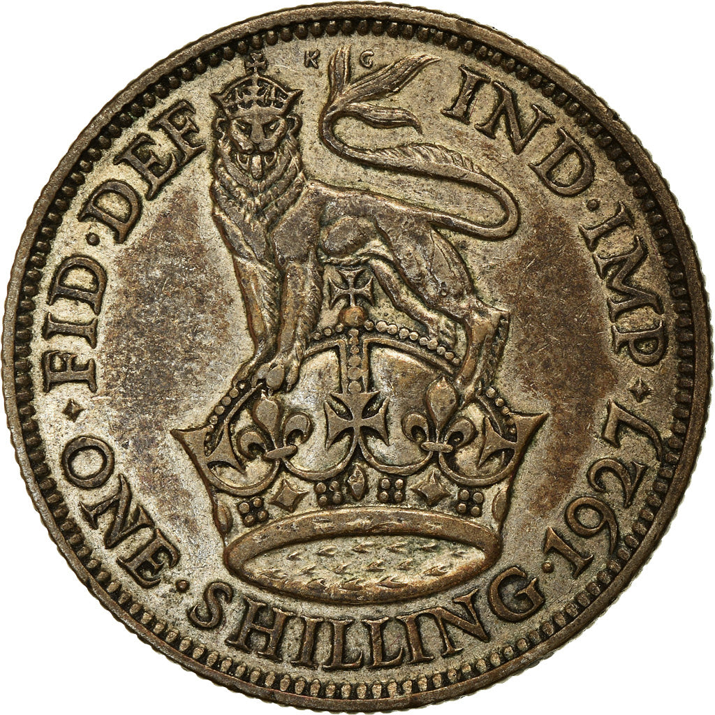 Coin, Great Britain, George V, Shilling, 1927, EF(40-45), Silver, KM:833