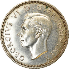 Moeda, Grã-Bretanha, George VI, Shilling, 1937, MS(64), Prata, KM:853