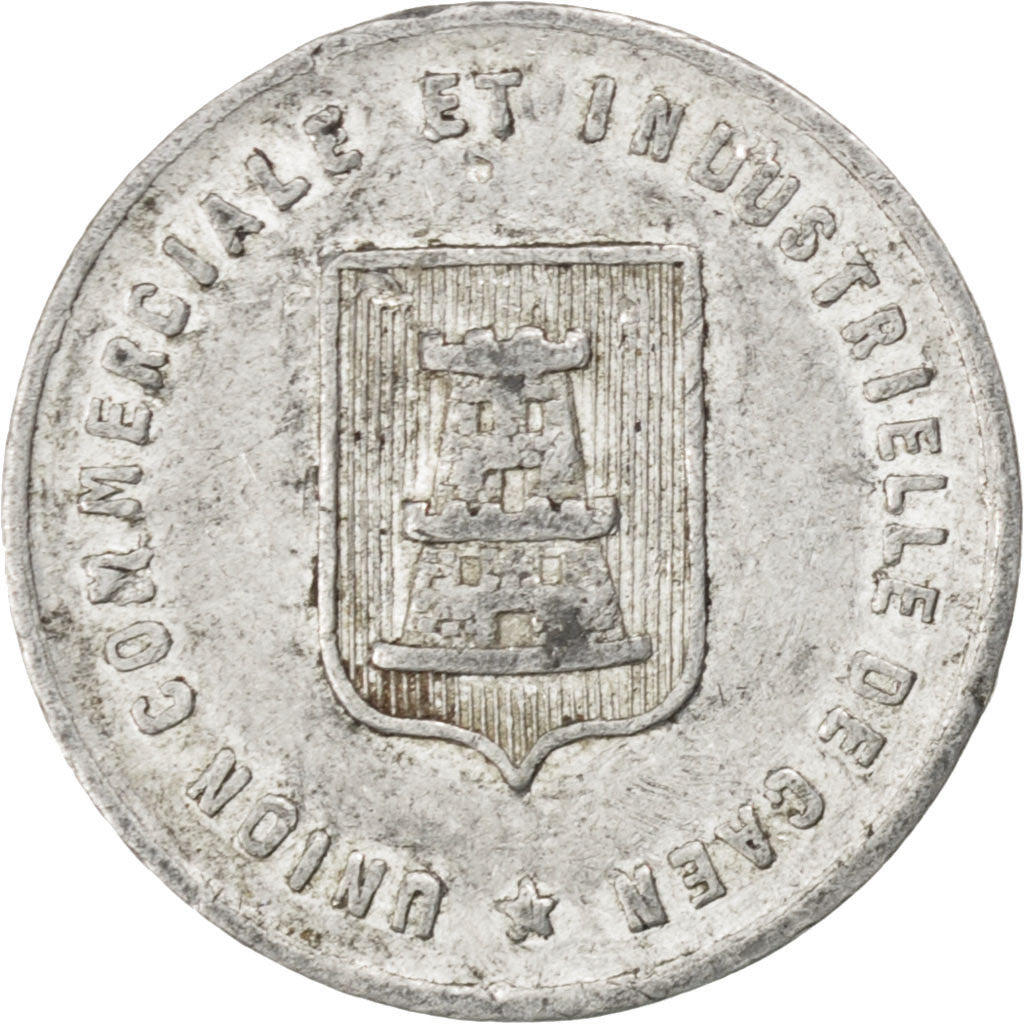 Caen, Union Commerciale et Industrielle, 5 Centimes 1921, Elie 10.1