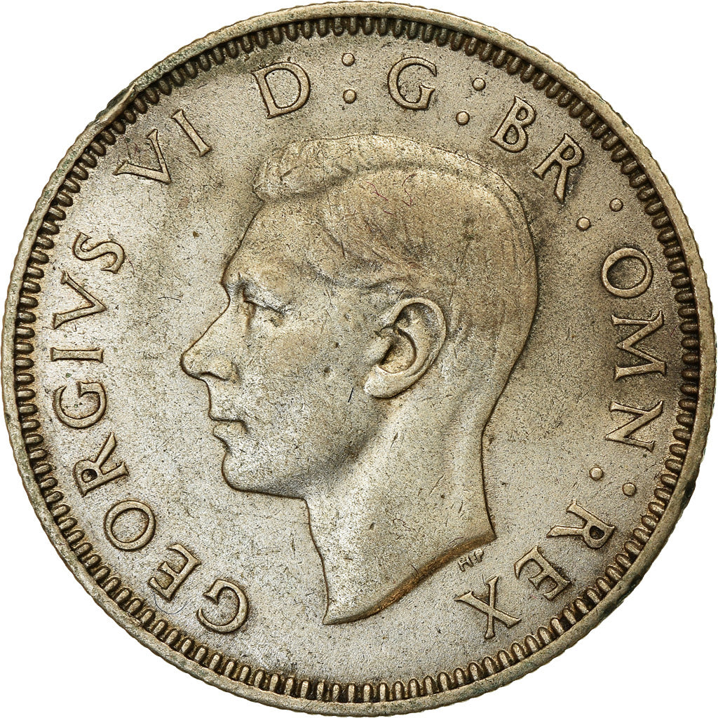 Coin, Great Britain, George VI, Shilling, 1942, AU(50-53), Silver, KM:854