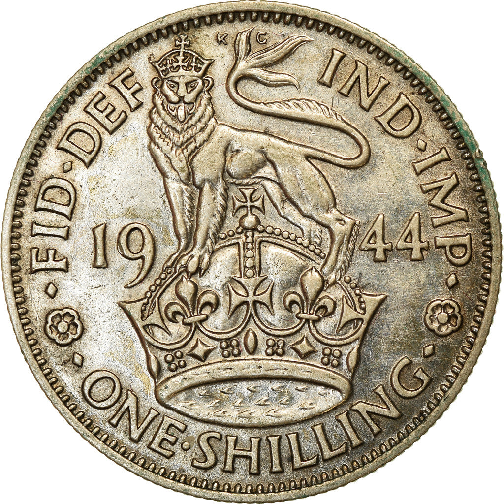 Coin, Great Britain, George VI, Shilling, 1944, AU(50-53), Silver, KM:853