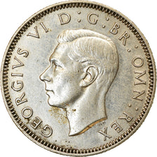 Monnaie, Grande-Bretagne, George VI, Shilling, 1945, SUP+, Argent, KM:854