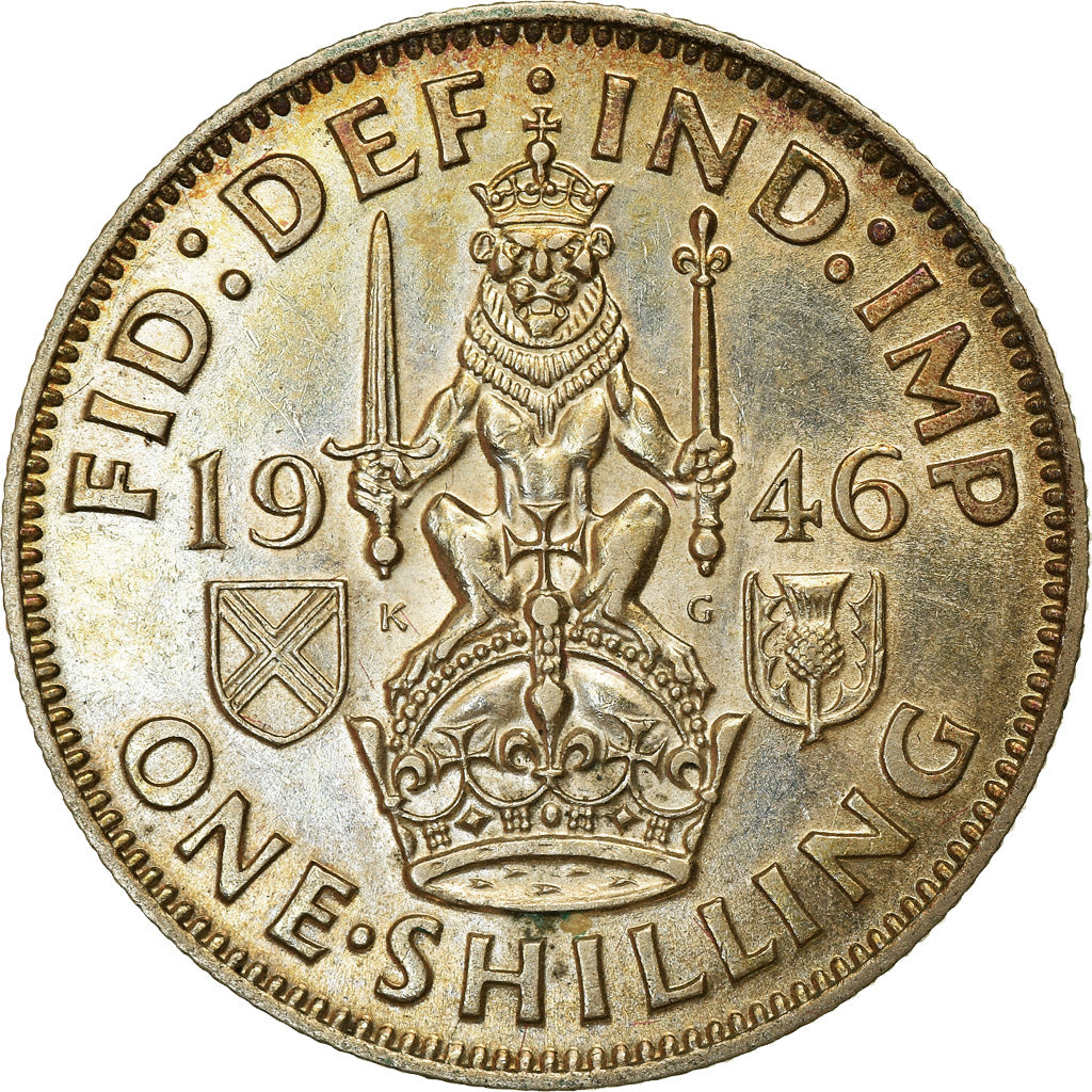 Coin, Great Britain, George VI, Shilling, 1946, MS(63), Silver, KM:854