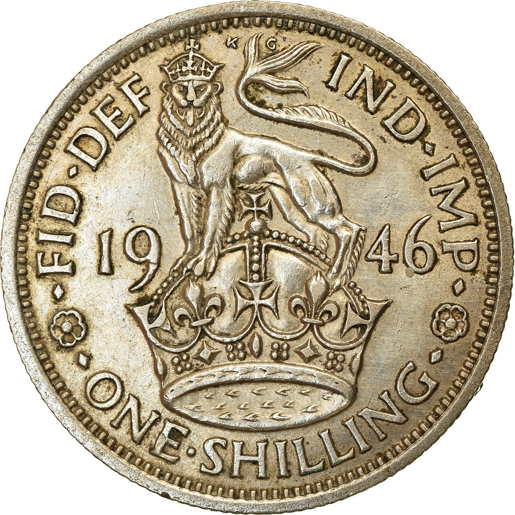 Coin, Great Britain, George VI, Shilling, 1946, EF(40-45), Silver, KM:854