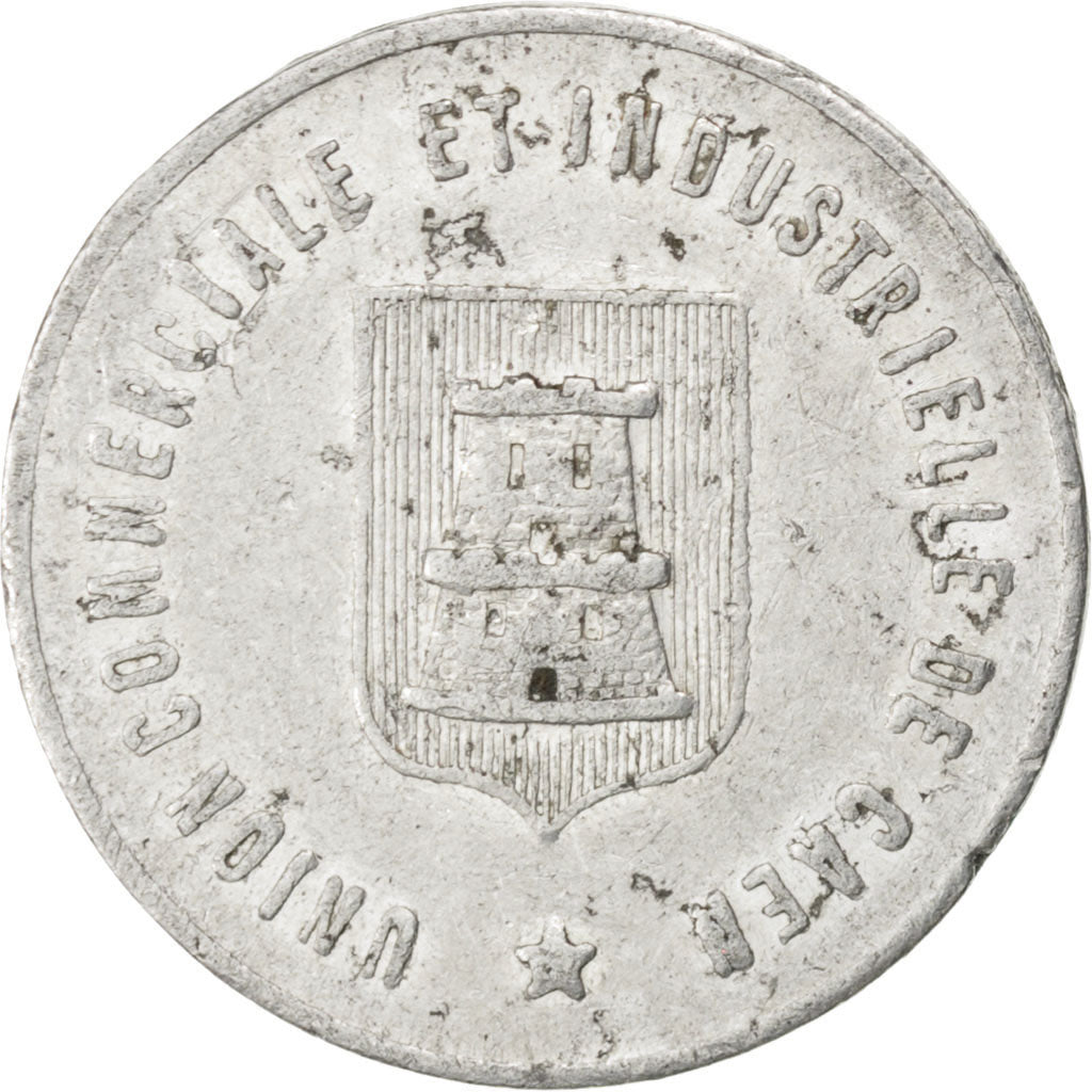 Caen, Union Commerciale et Industrielle, 10 Centimes 1921, Elie 10.2