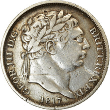 Coin, Great Britain, George III, 6 Pence, 1817, VF(30-35), Silver, KM:665