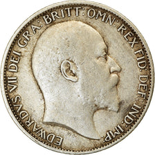 Moeda, Grã-Bretanha, Edward VII, 6 Pence, 1906, EF(40-45), Prata, KM:799