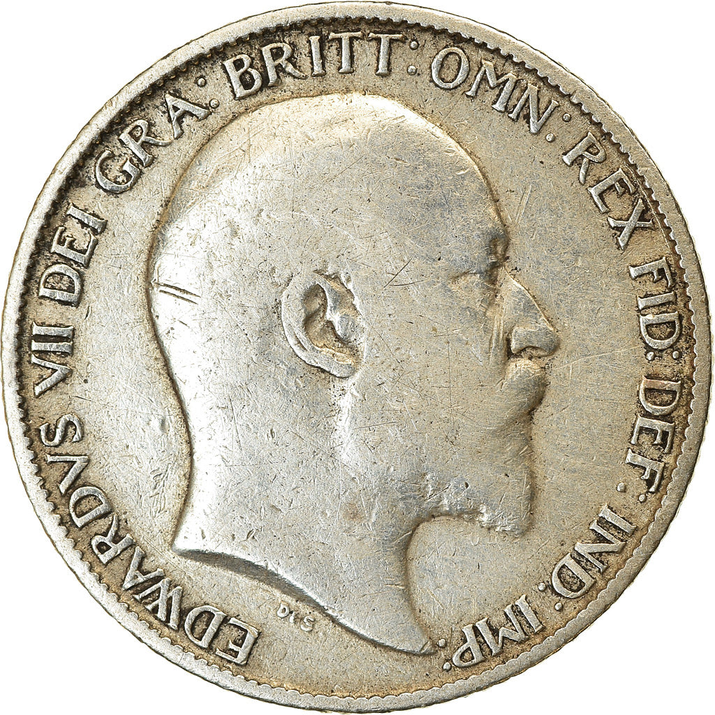 Coin, Great Britain, Edward VII, 6 Pence, 1908, VF(30-35), Silver, KM:799