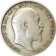 Coin, Great Britain, Edward VII, 6 Pence, 1908, VF(30-35), Silver, KM:799