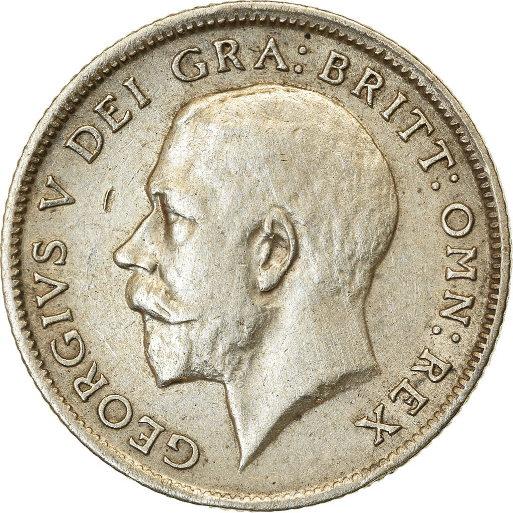 Coin, Great Britain, George V, 6 Pence, 1918, EF(40-45), Silver, KM:815