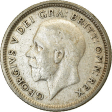 Coin, Great Britain, George V, 6 Pence, 1927, VF(30-35), Silver, KM:828