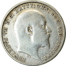 Coin, Great Britain, Edward VII, 3 Pence, 1905, VF(20-25), Silver, KM:797.2
