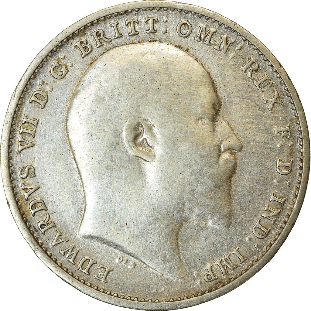 Coin, Great Britain, Edward VII, 3 Pence, 1908, EF(40-45), Silver, KM:797.2