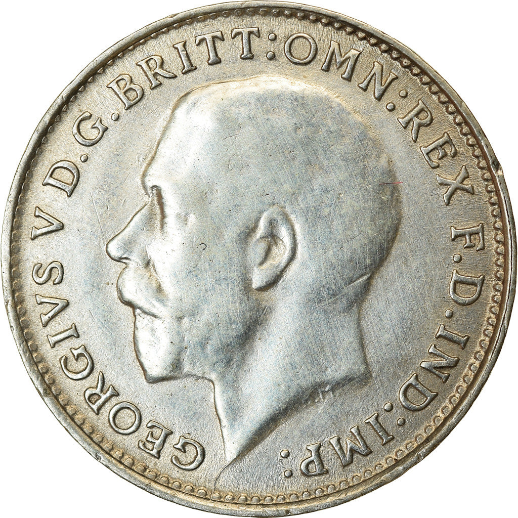 Coin, Great Britain, George V, 3 Pence, 1915, AU(50-53), Silver, KM:813