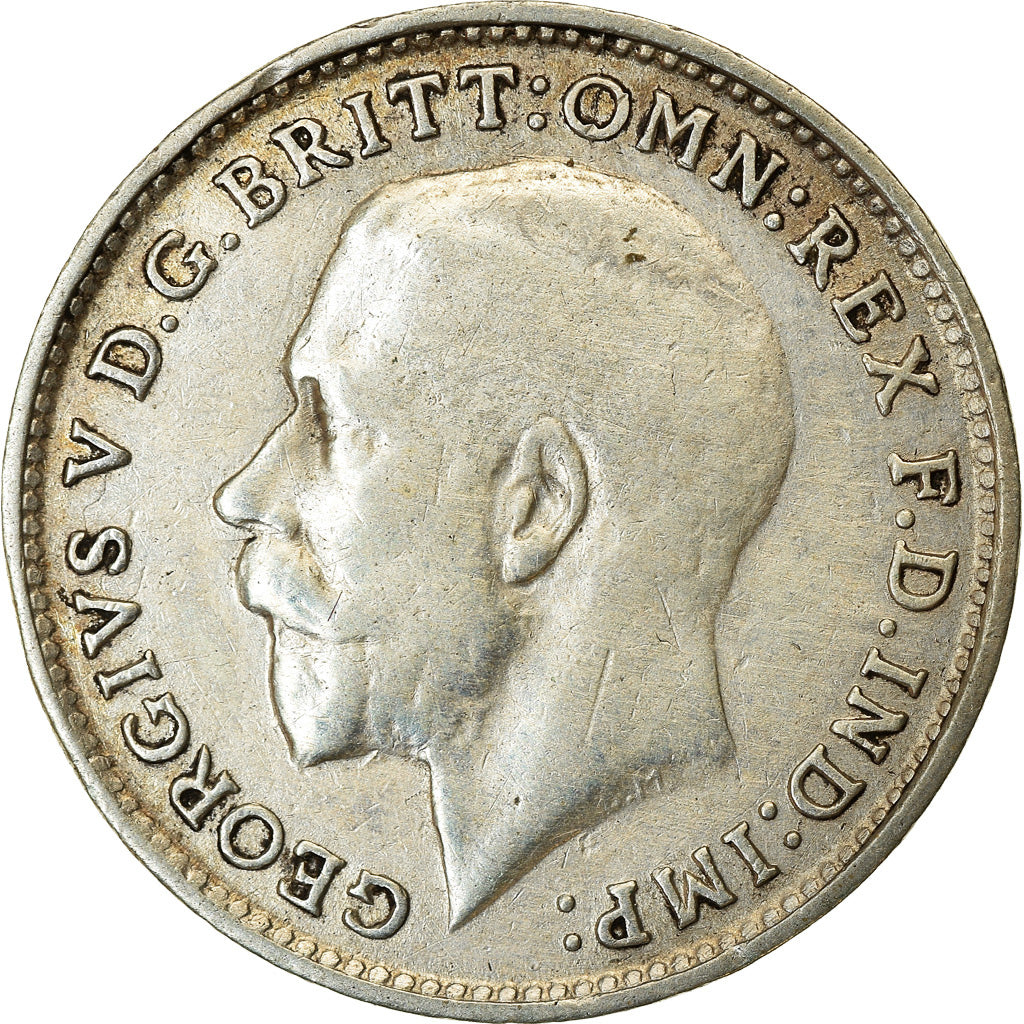 Moneta, Gran Bretagna, George V, 3 Pence, 1917, BB, Argento, KM:813