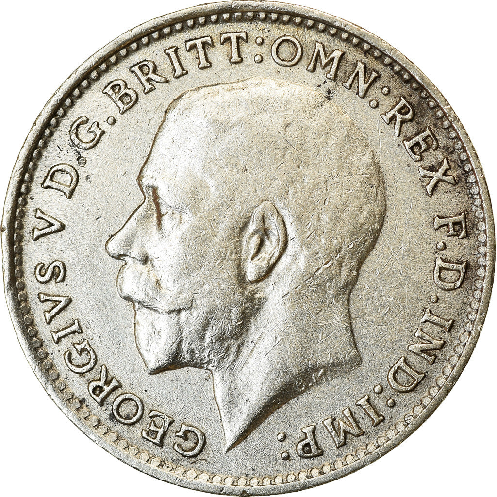 Coin, Great Britain, George V, 3 Pence, 1918, AU(50-53), Silver, KM:813