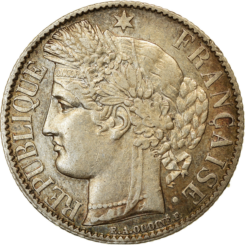 Münze, Frankreich, Cérès, Franc, 1872, Paris, SS+, Silber, KM:822.1
