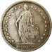 Moneda, Suiza, Franc, 1899, Bern, MBC, Plata, KM:24