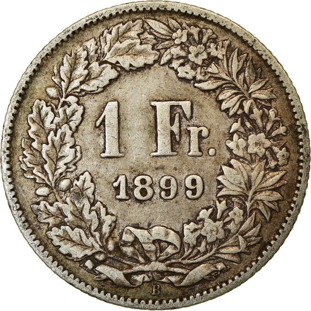 Coin, Switzerland, Franc, 1899, Bern, EF(40-45), Silver, KM:24