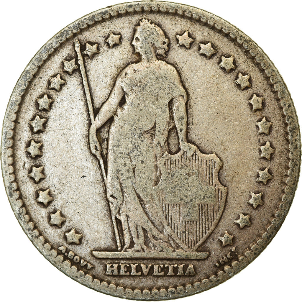 Coin, Switzerland, Franc, 1900, Bern, VF(20-25), Silver, KM:24