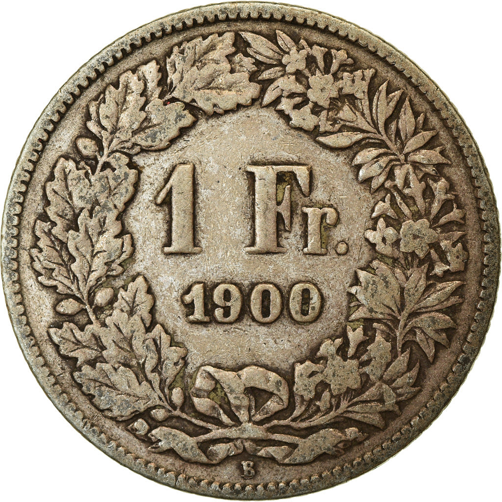 Coin, Switzerland, Franc, 1900, Bern, VF(20-25), Silver, KM:24