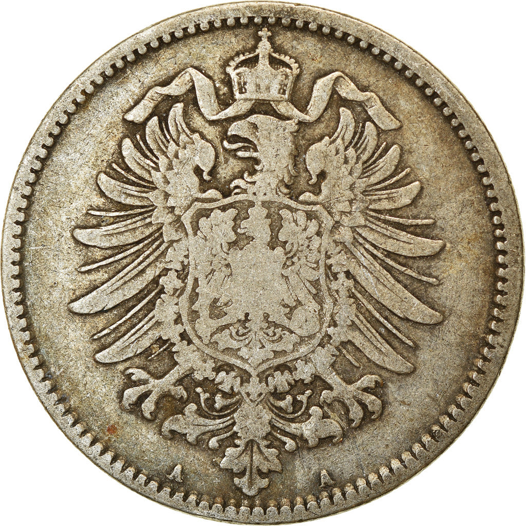 Coin, GERMANY - EMPIRE, Wilhelm I, Mark, 1874, Berlin, VF(30-35), Silver, KM:7