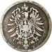 Coin, GERMANY - EMPIRE, Wilhelm I, Mark, 1875, Munich, VF(20-25), Silver, KM:7