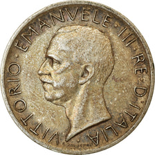 Moneda, Italia, Vittorio Emanuele III, 5 Lire, 1929, Rome, MBC, Plata, KM:67.1