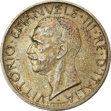 Münze, Italien, Vittorio Emanuele III, 5 Lire, 1929, Rome, SS+, Silber, KM:67.1