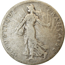 Moeda, França, Semeuse, 50 Centimes, 1906, Paris, VF(20-25), Prata, KM:854