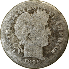 Monnaie, États-Unis, Barber Dime, Dime, 1898, U.S. Mint, New Orleans, B+