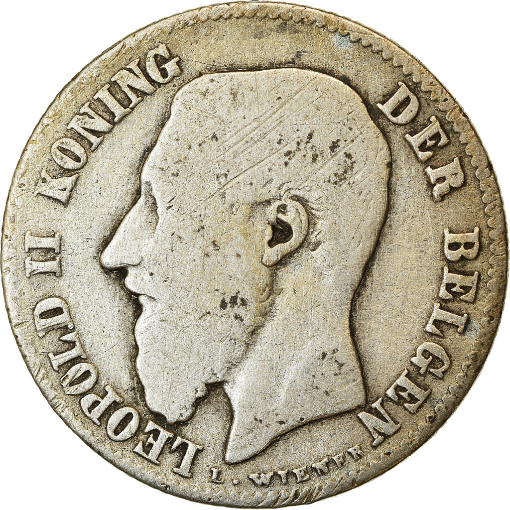 Coin, Belgium, Leopold II, 50 Centimes, 1899, VF(20-25), Silver, KM:27