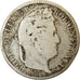 Moneda, Francia, Louis-Philippe, 50 Centimes, 1847, Paris, BC+, Plata, KM:768.1