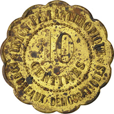 Coin, France, 10 Centimes, VF(30-35), Brass, Elie:10.2