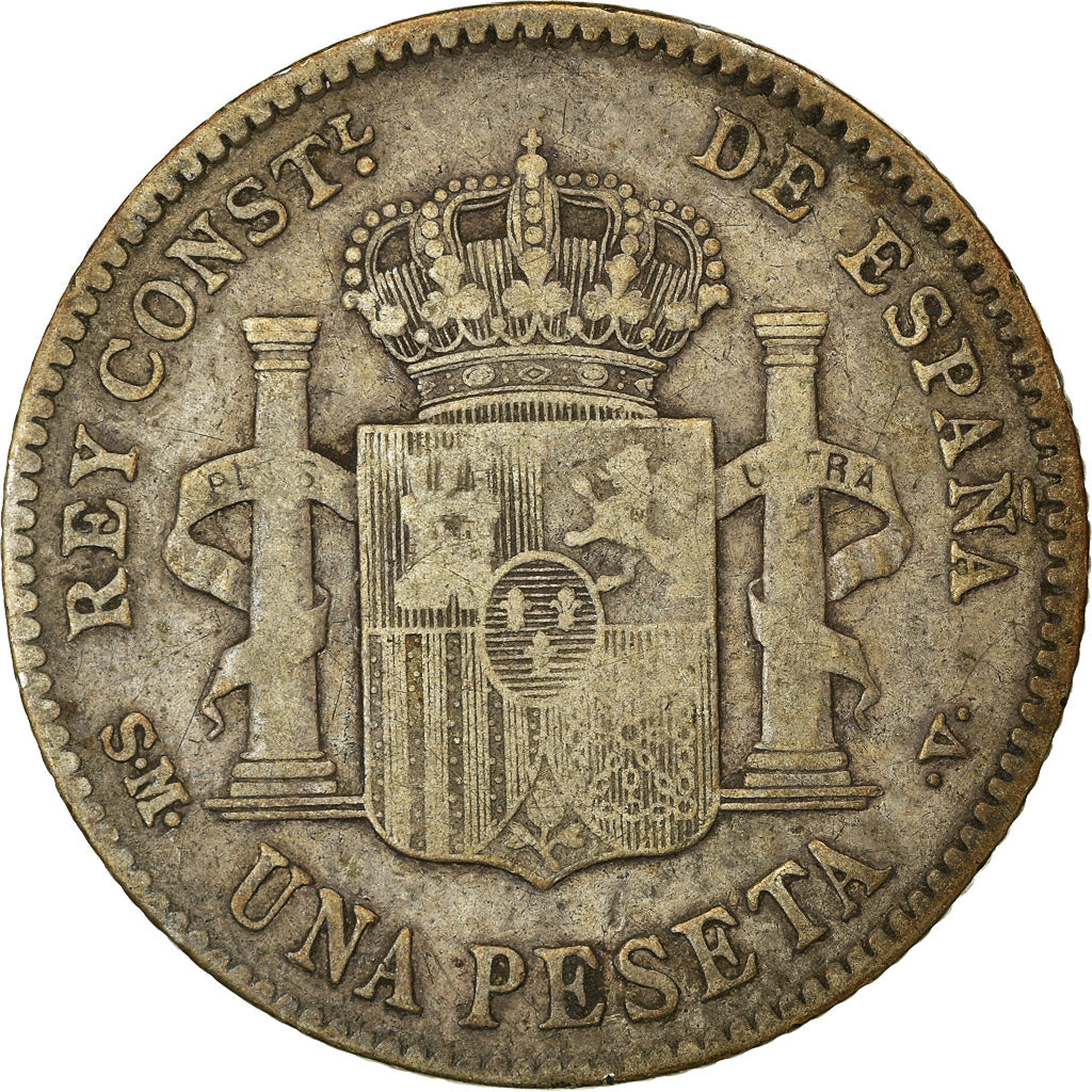 Coin, Spain, Alfonso XIII, Peseta, 1903, Madrid, VF(30-35), Silver, KM:721