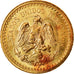 Coin, Mexico, 2-1/2 Pesos, 1945, Mexico City, AU(55-58), Gold, KM:463