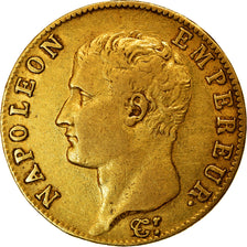 Moeda, França, Napoléon I, 20 Francs, AN 13, Paris, EF(40-45), Dourado