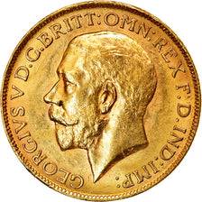 Coin, Australia, George V, Sovereign, 1912, Perth, MS(60-62), Gold, KM:29