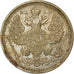 Coin, Russia, Nicholas II, 20 Kopeks, 1915, AU(50-53), Silver, KM:22a.2
