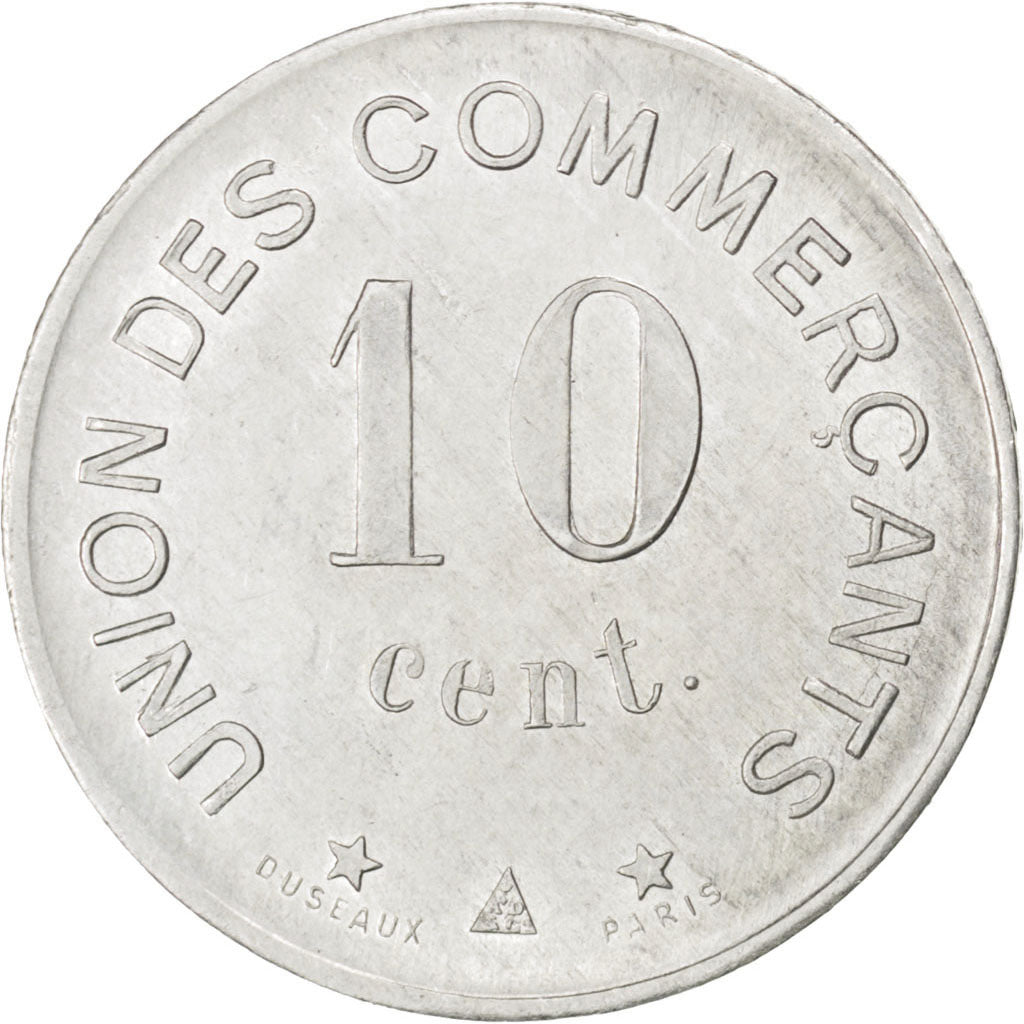 Carcassonne, Union des Commerçants, 10 Centimes 1917, Elie 20.2