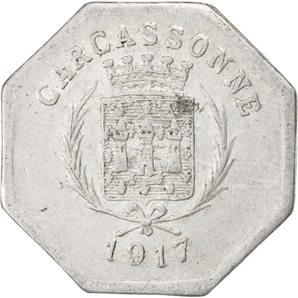 Carcassonne, Union des Commerçants, 25 Centimes 1917, Elie 20.3
