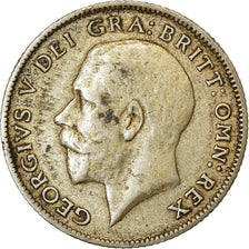 Moeda, Grã-Bretanha, George V, 6 Pence, 1921, EF(40-45), Prata, KM:815a.1