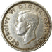 Moneda, Gran Bretaña, George VI, 3 Pence, 1939, MBC+, Plata, KM:848